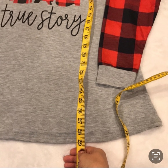 MISSLOOK true story check sleeve top size L - Picture 7 of 10